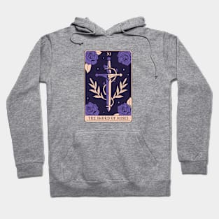 Spooky Tarot Card: The Sword of Roses Hoodie